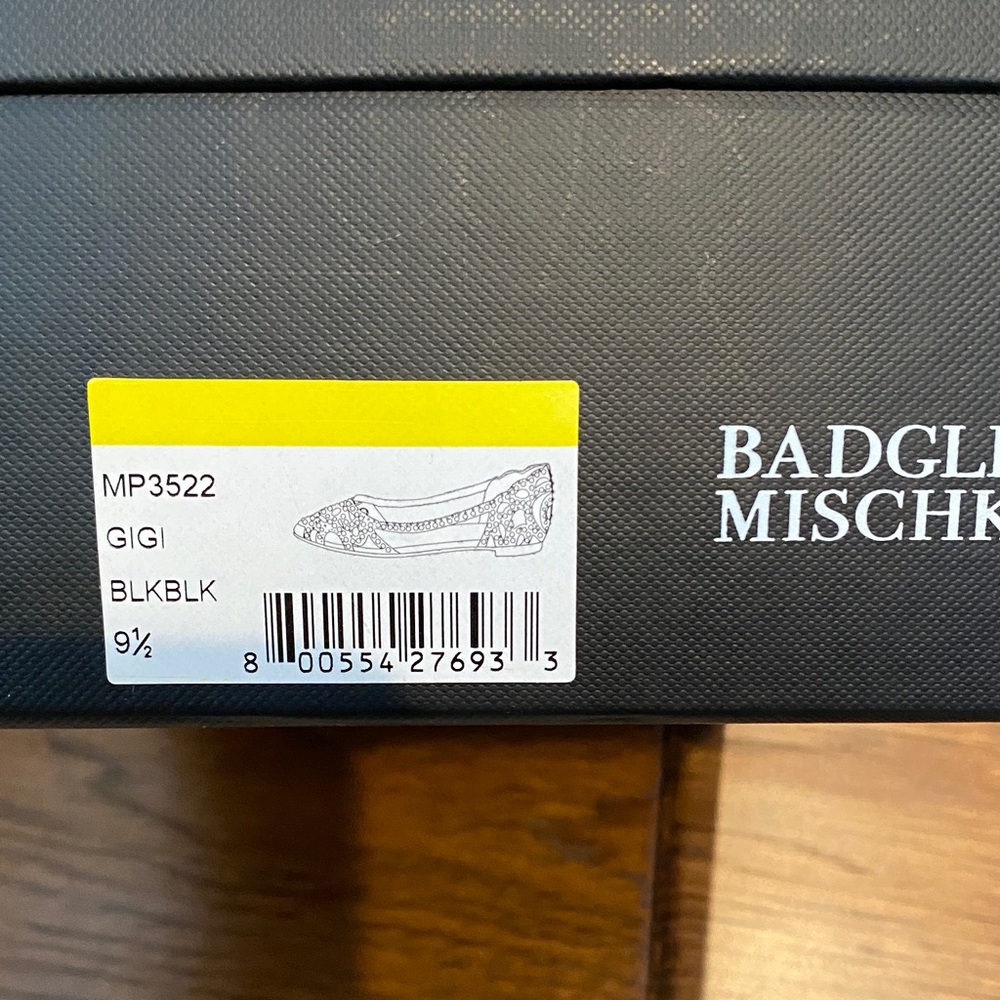 Badgley Mischka Black GIGI EmbellishedFlats - Picture 8 of 8